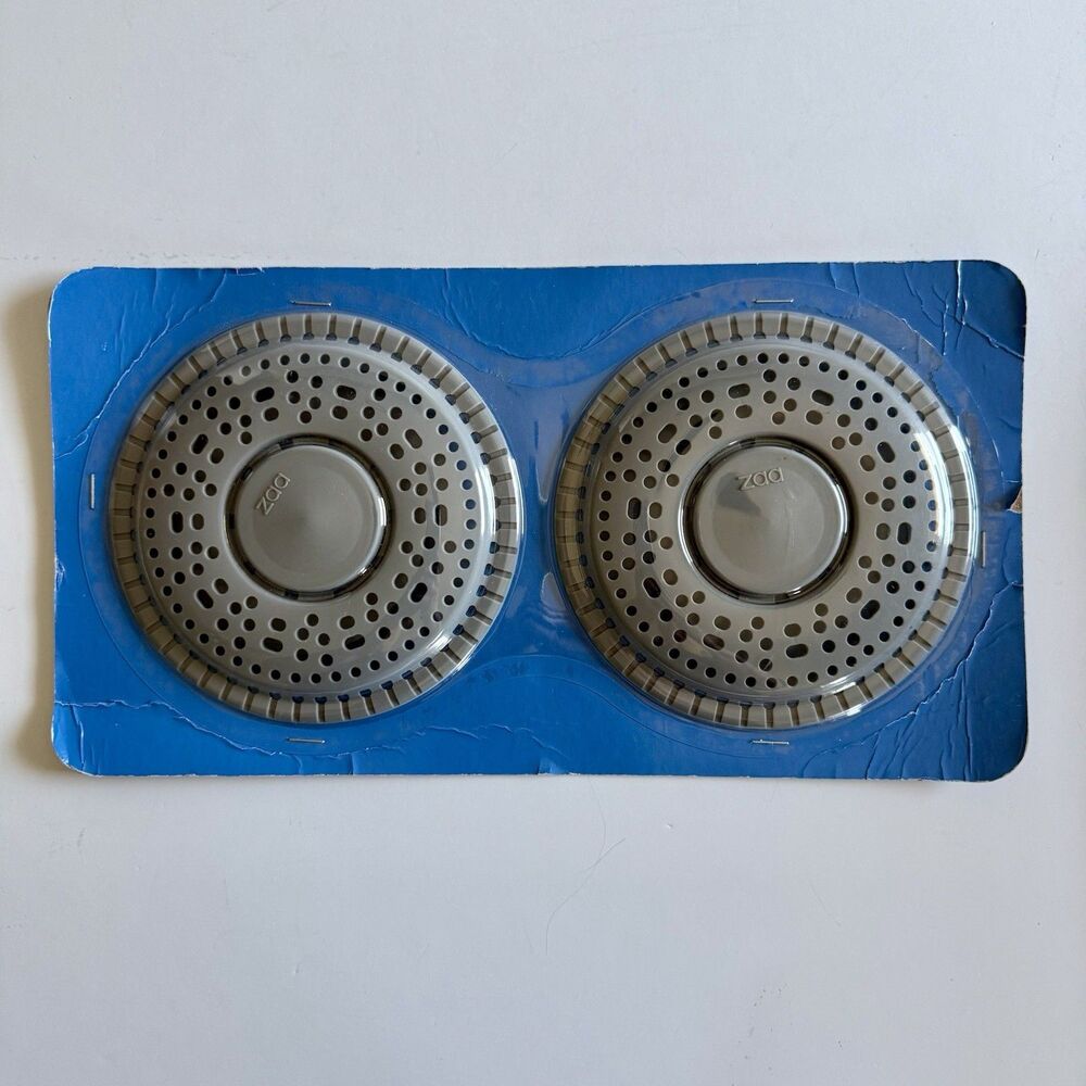 ZAA Shower Drain Hair Catcher - 2 Pack - NEW - Silicone Anti-Slip 5.5" Diameter